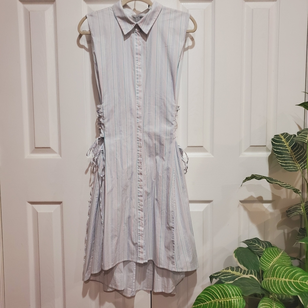Belle & Sky Button Up Mid Length Dress